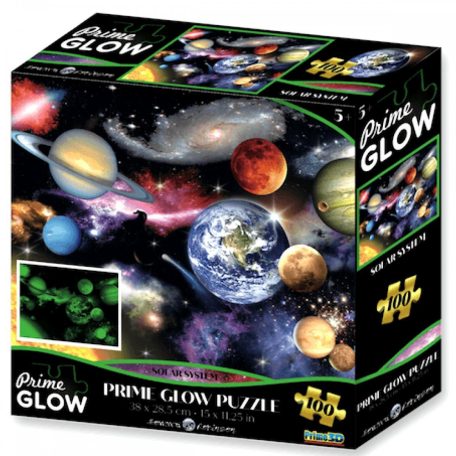 Prime neon puzzle - Naprendszer - 100 darabos kirakós csomag  - 16039