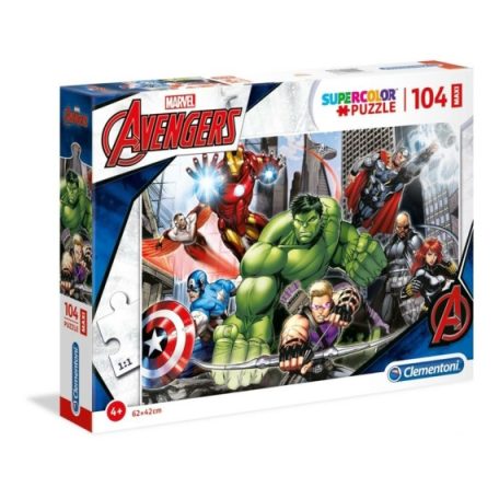 Clementoni kirakó, puzzle,  104 db, The Avengers 23688
