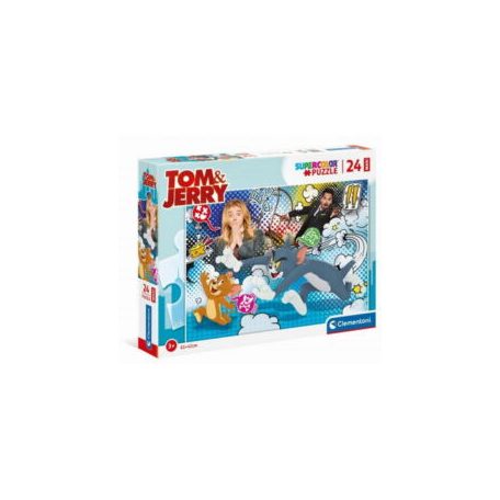 Clementoni kirakó, puzzle,   24 db, Tom és Jerry 24212