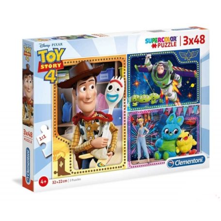 Clementoni kirakó, puzzle, 3 x 48 db, Toy Story 4 25242