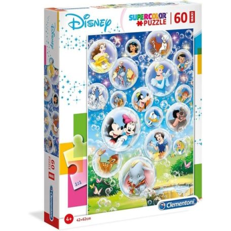 Clementoni kirakó, puzzle,   60 db, Disney klasszikusok 26448