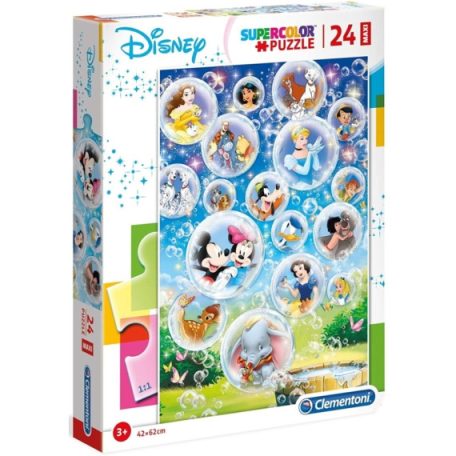 Clementoni kirakó, puzzle,   24 db, Disney karakterek 28508