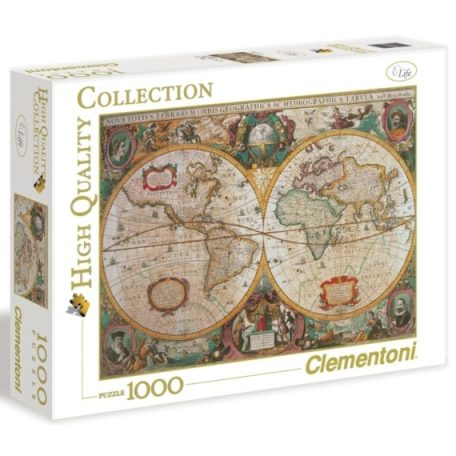 Clementoni kirakó, puzzle, 1000 db, Antik térkép 31229