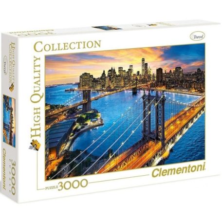 Clementoni kirakó, puzzle, 3000 db, New York 33546