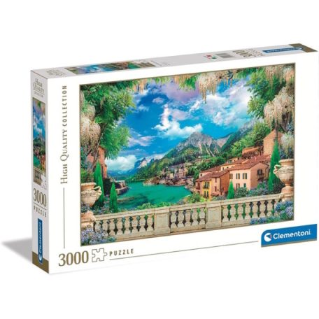 Clementoni kirakó, puzzle, 3000 db, Buja terasz a tóparton 33553