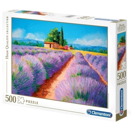 Clementoni kirakó, puzzle,  500 db, Levendula mező 35073