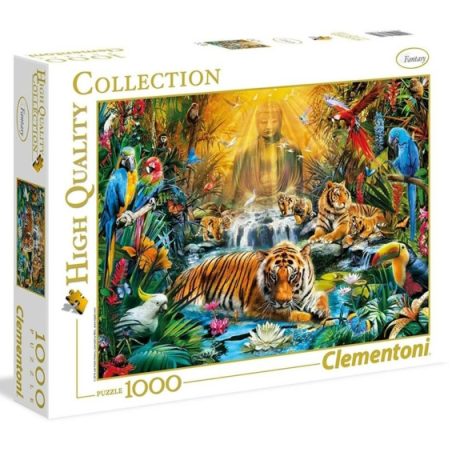 Clementoni kirakó, puzzle, 1000 db, Misztikus tigrisek 39380