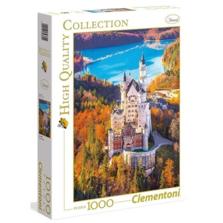 Clementoni kirakó, puzzle, 1000 db, Neuschwanstein ősszel 39382