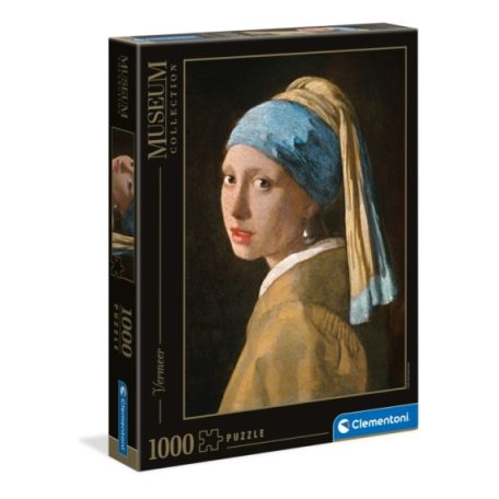 Clementoni kirakó, puzzle, 1000 db, Vermeer - Leány gyöngy fülbevalóval 39614