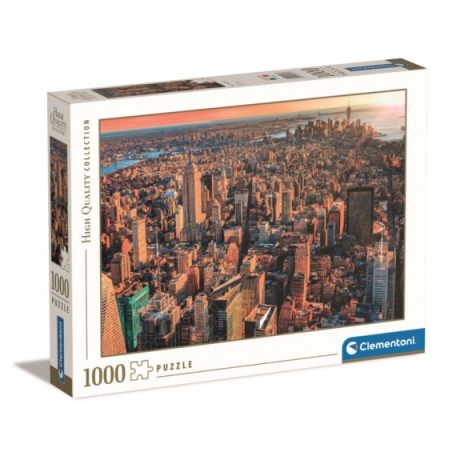 Clementoni kirakó, puzzle, 1000 db, New York city naplementekor 39646