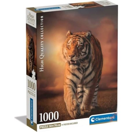 Clementoni kirakó, puzzle, 1000 db, Tigris 39773