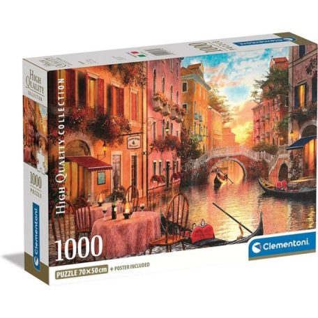 Clementoni kirakó, puzzle, 1000 db, Velence 39774