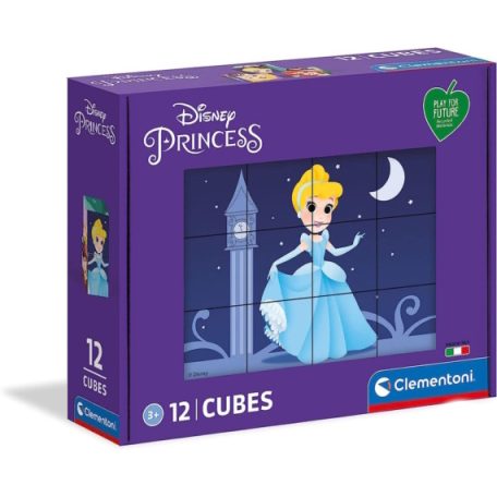 Clementoni kirakó, puzzle,   12 db, Disney Princess 45012