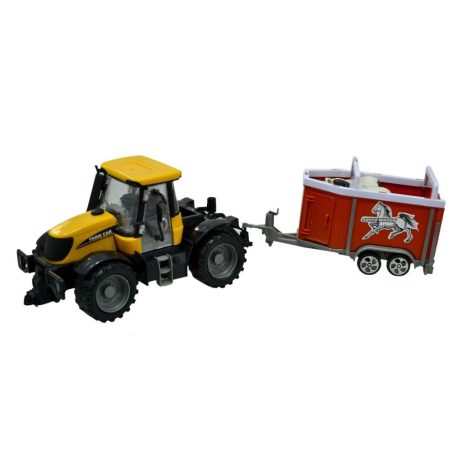 Traktor, állatszállító pótkocsival - 47012