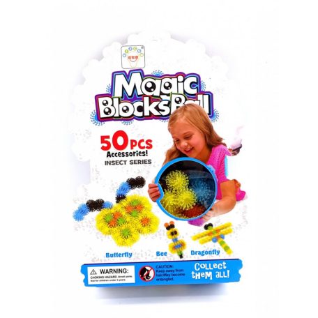 Építőjáték - Magic Blocks Ball - 50 db-os csomag - 48693