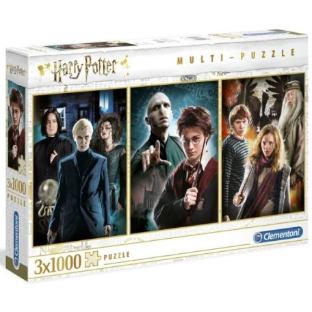 Clementoni kirakó, puzzle, 3 x 1000 db, Harry Potter 61884
