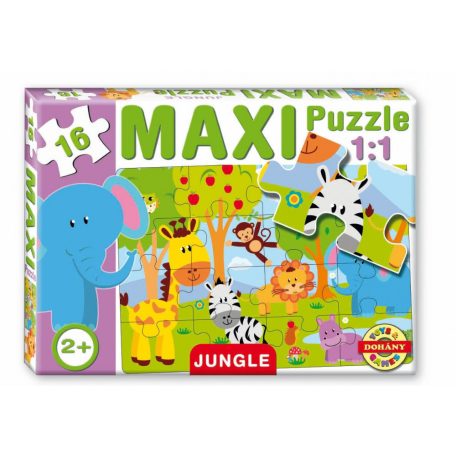 D-Toys Maxi kirakó, Dzsungel 16db-os 640