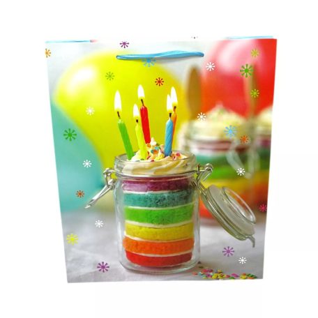 Papírtasak - Happy Birthday - Születésnapos - 26 x 32 x 10 cm - 71439