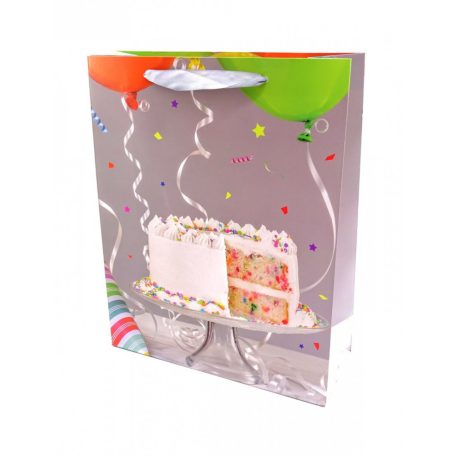 Papírtasak - Happy Birthday - Születésnapos - 18 x 24 x 8,5 cm - 72181