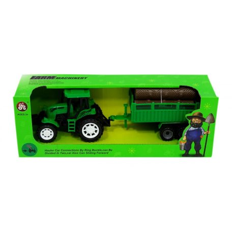Traktor pótkocsival - dobozban - 82011