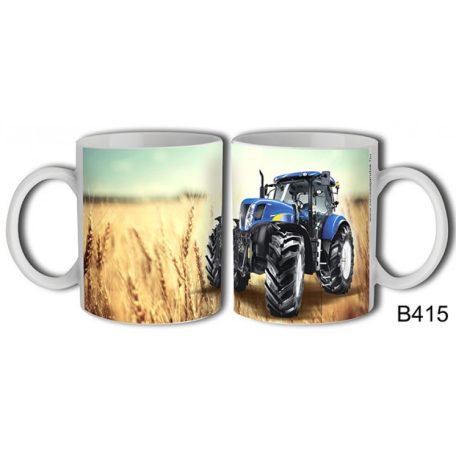 Bögre 300ml, Kék traktor B415
