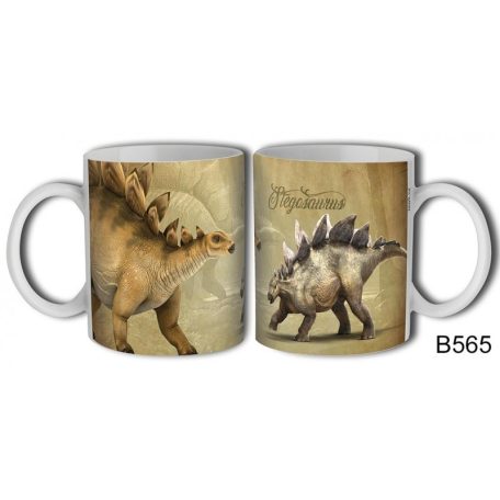 Bögre 300ml, dino, Stegosaurus B565