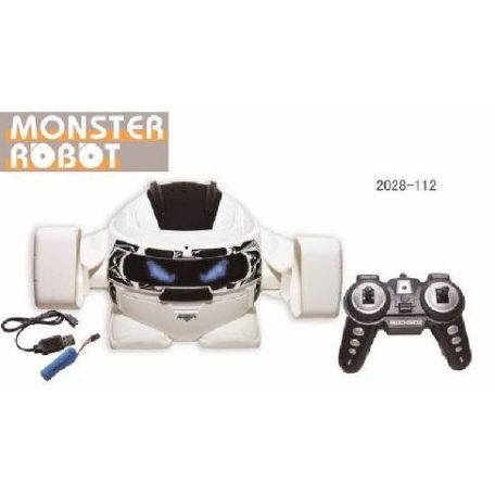 R/C robot, Monster, el., USB töltővel, táncol, 27x13x18 cm dob.