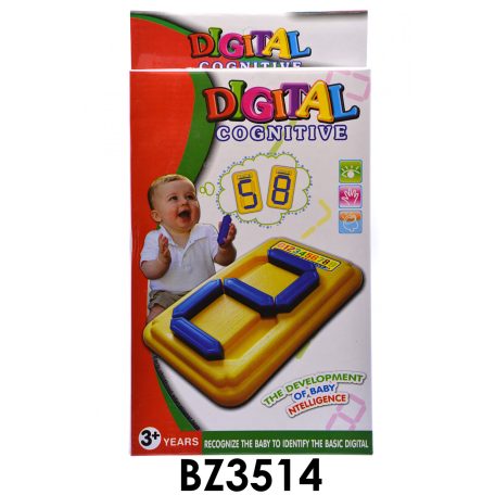 Digitális szám oktató játék, 17x26 cm dob.