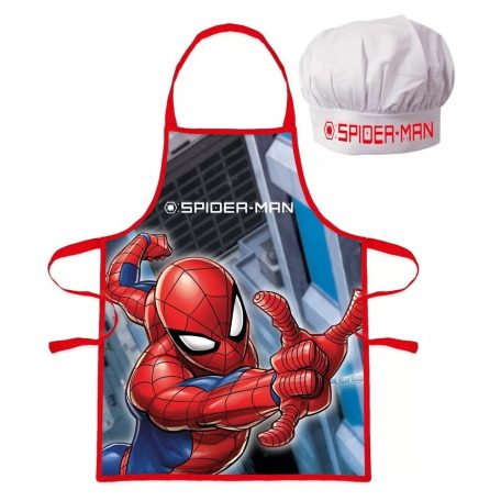 Gyermek konyhai kötény sapkával, Spiderman / Pókember, EWA15885MV