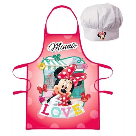 Gyermek konyhai kötény sapkával, Disney Minnie mouse / Minnie egér, EWA21697WD