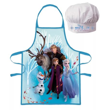 Gyermek konyhai kötény sapkával, Disney Frozen / Jégvarázs,  EWA21900WD