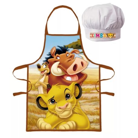Gyermek konyhai kötény sapkával, Disney The Lion King / Oroszlánkirály, EWA21901WD