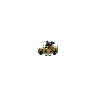   Katonai autó, el., hang, lőállás, + fig., 28 cm, zacsk. 3 gombel.