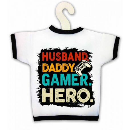Üvegpóló, Husband, daddy, gamer, hero KPX04