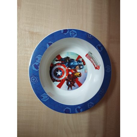 Bosszúállók mély tányér, 16cm,  műanyag - MTK010