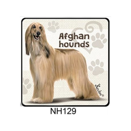Hűtőmágnes kutyus Afghan hounds / Afgán agár NH129