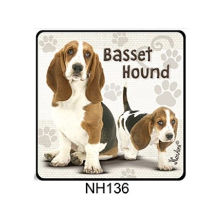 Hűtőmágnes kutyus Basset hound NH136