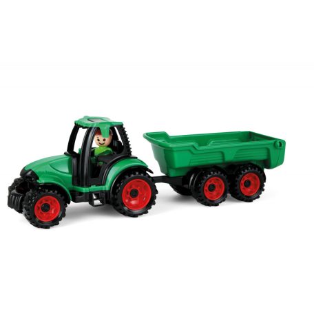 Lena Truckies Traktor utánfutóval, figirával, 36cm 01625