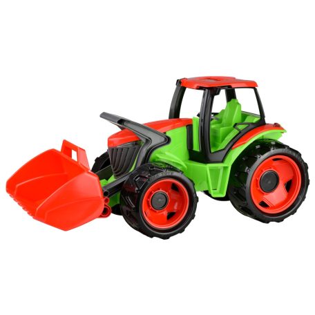 Lena Óriás Traktor kék, tolókarral,  48cm 02055