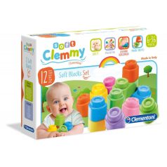 Baby clemmy - 12 db puha építőkocka csomag - 14706