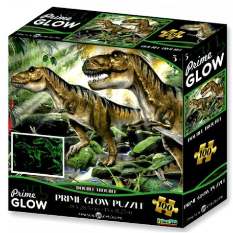 Prime neon puzzle - Dinoszauroszok - 100 darabos kirakós csomag - 16044