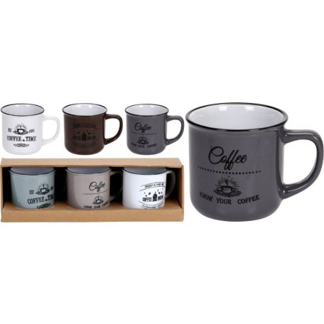 Bögre szett - 3 darabos - espresso - 330 ml - 19008
