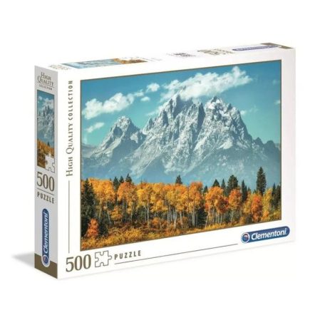 Clementoni kirakó, puzzle,  500 db, A Grand Teton ősszel 35034