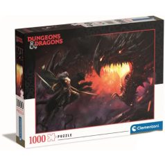   Clementoni kirakó, puzzle, 1000 db, Dungeons and Dragons - Fekete Sárkány 39735