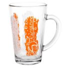 Glasmark Bögre üveg színes gyümölcs dekorral 300ml, 6db-os New 39772