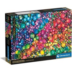   Clementoni kirakó, puzzle, 1000 db, Színes gyöngyök 39780