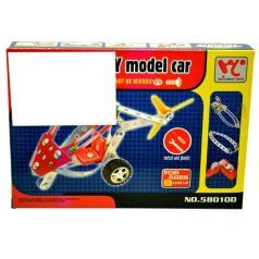 Fémépítő helikopter dobozban - 46446