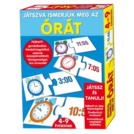 D-Toys Párosító játék, Játszva ismerjük meg az órát 636