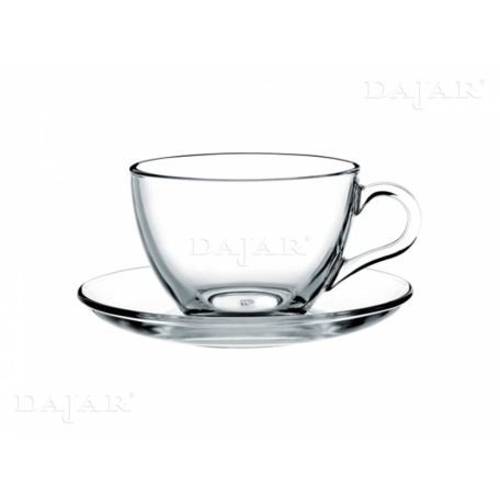 Pasabahce Basic 240ml csésze szett 12db-os / 6 csésze+6 alátér / 64476