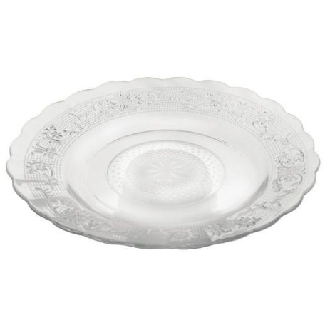 Üveg desszertes tányér szett 6 db 18cm